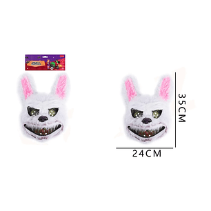 Mascara Conejo Terrorifico Blanco