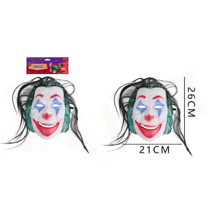 Mascara Halloween Payaso 21X26Cm 1