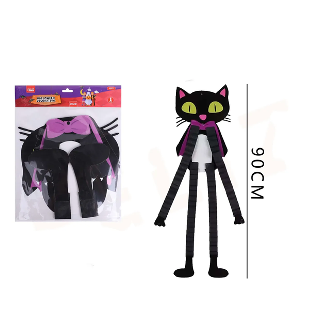 Adorno Decorativos Gato 90Cm Halloween 1