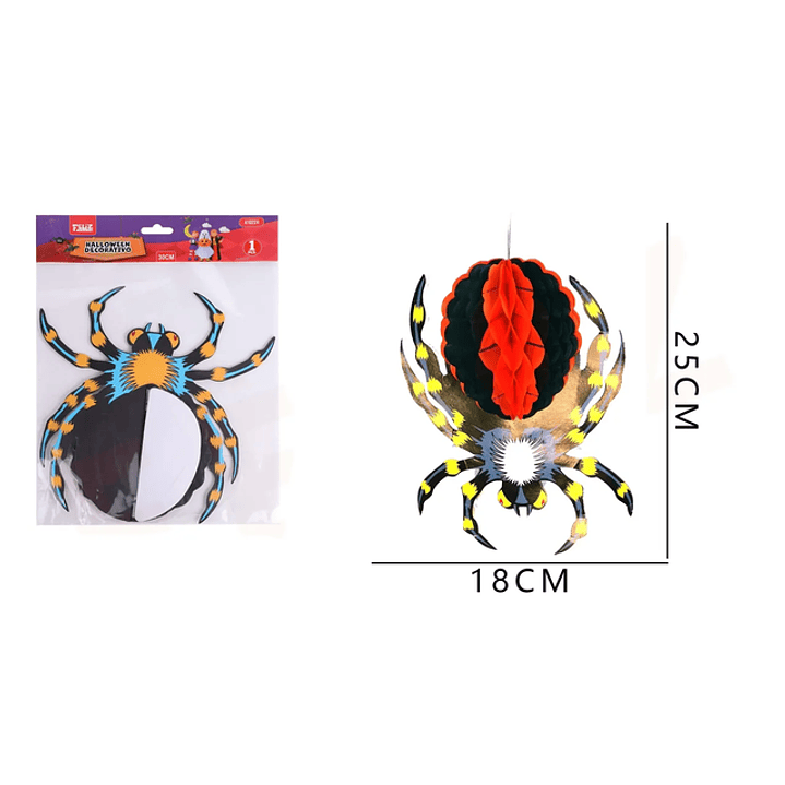 Adorno Decorativos Arana Psicodelica Halloween 1