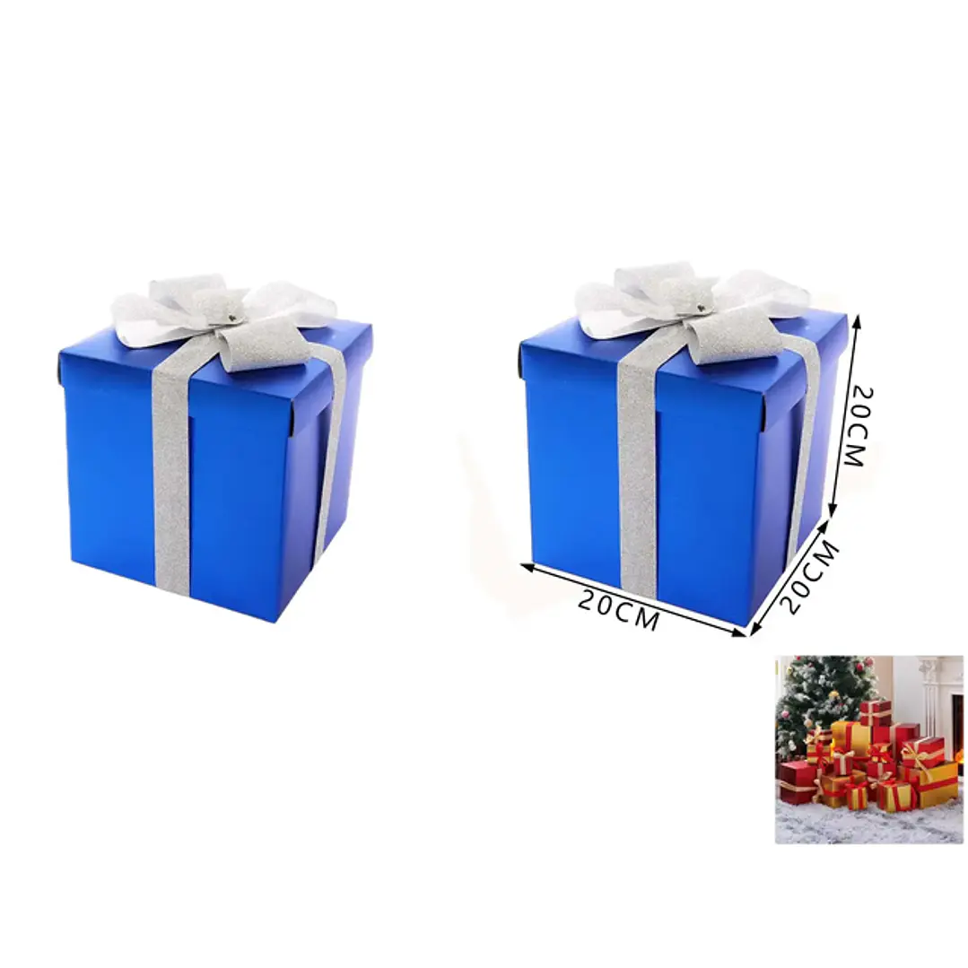 Caja de Regalo L Azul 20x20x20cm 1