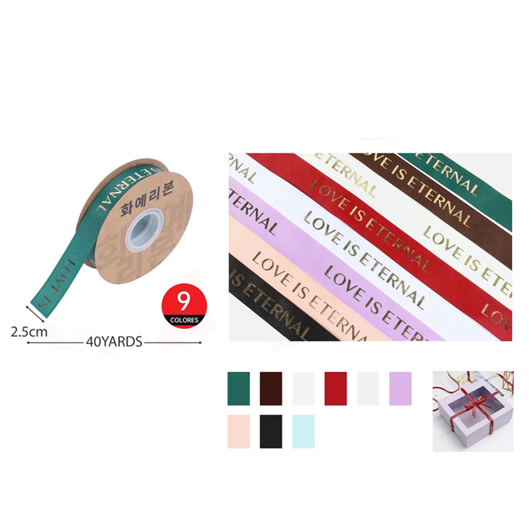 Cinta de Raso Love is Eternal 2.5cm*40 1