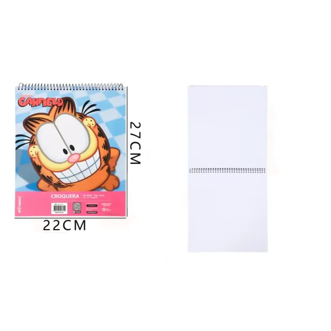 Croquera Garfield Sonrisa 22*27cm 1