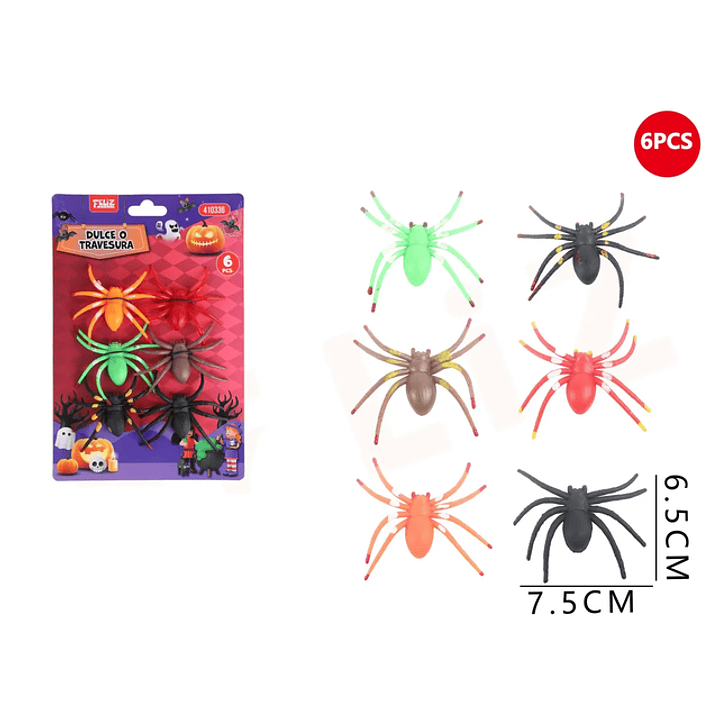 Aranas Colores Decorativas 6Pcs 1