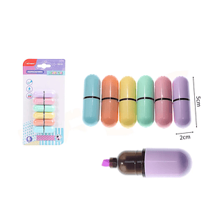 Destacadores 6 colores Ositos pasteles - EXPRESS