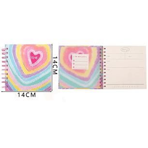Libreta Corazón 80Hojas 14*14cm