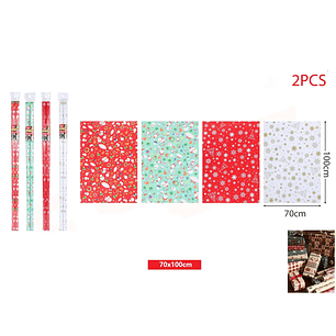 Papel de Regalo Especial Navidad 70*100cm 2pcs