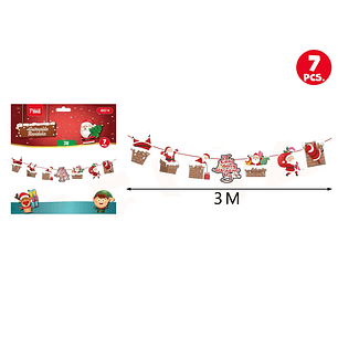 Guirnalda Chimenea de Navidad 7pcs 3M