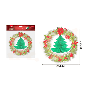 Corona Navideña Árbol 3D 4.5M