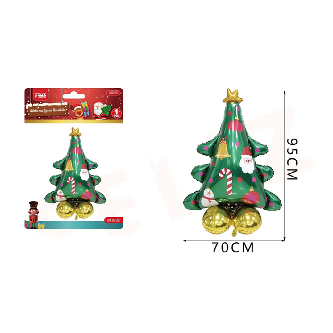 Globo Metálico Árbol de Navidad 70*95cm 1