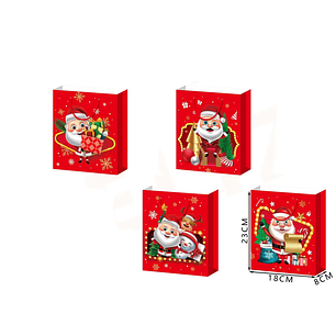 Bolsa de Regalo Navidad con San Nicolás 23*18*8cm S