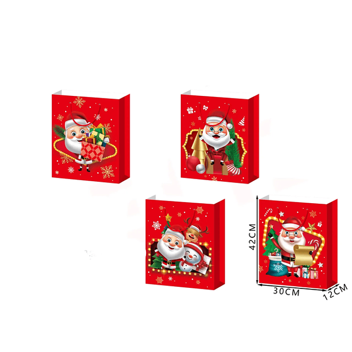 Bolsa de Regalo Navidad con San Nicolás 42*30*12cm L 1