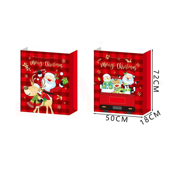 Bolsa de Regalo Santa y sus amigos 72*50*18cm XXL 1
