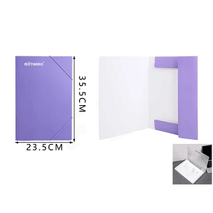 Carpeta Con Elasticos Violeta 235X355Cm