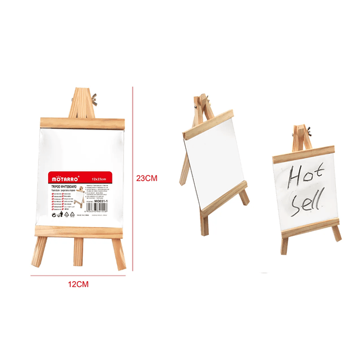 Pizarra Tripode Blanco 12x23Cm 1