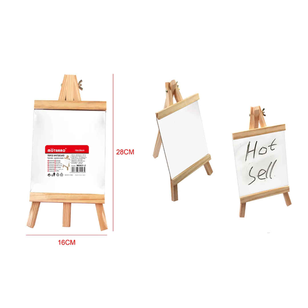 Pizarra Tripode Blanco 16x28cm 1