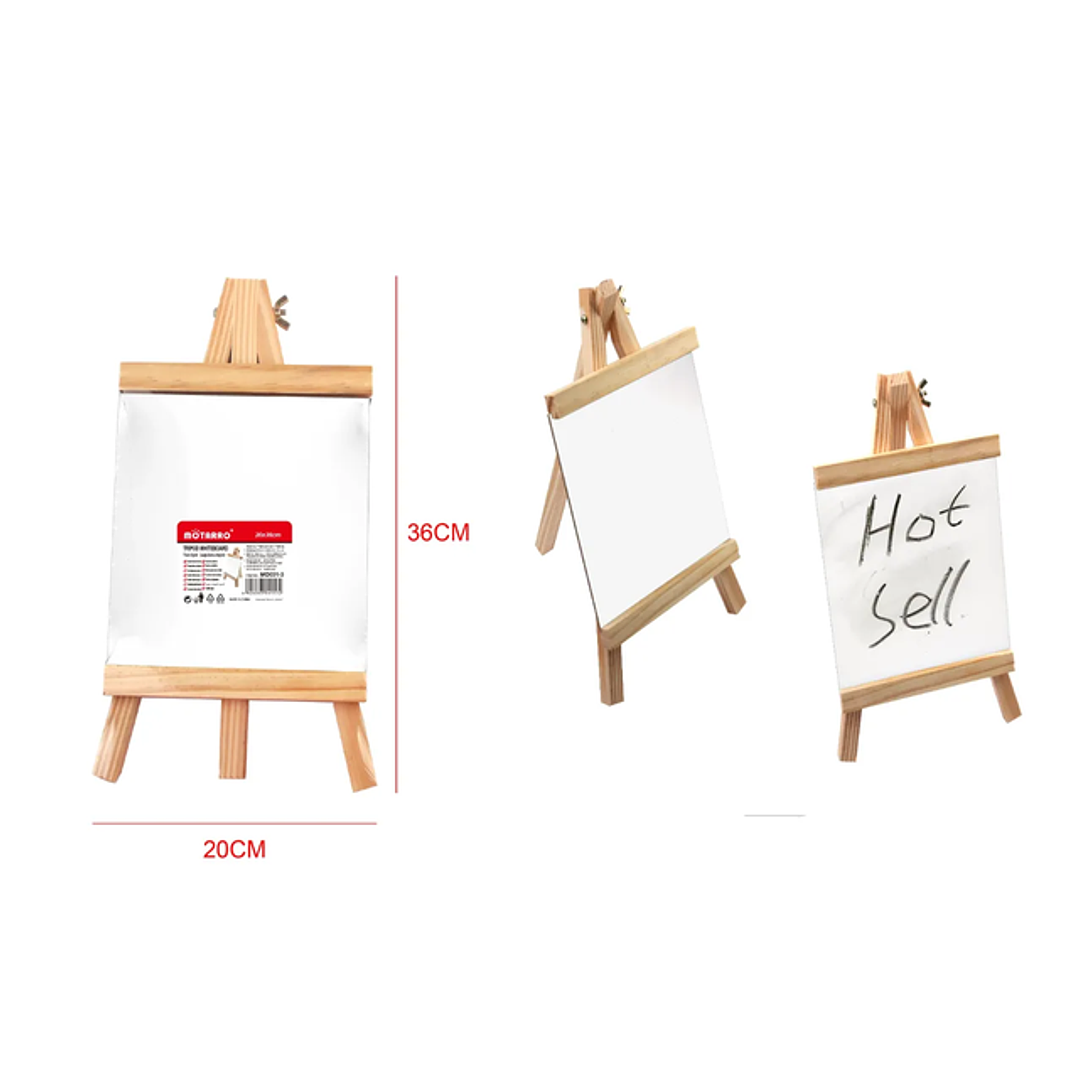 Pizarra Tripode Blanco 20x36cm 1