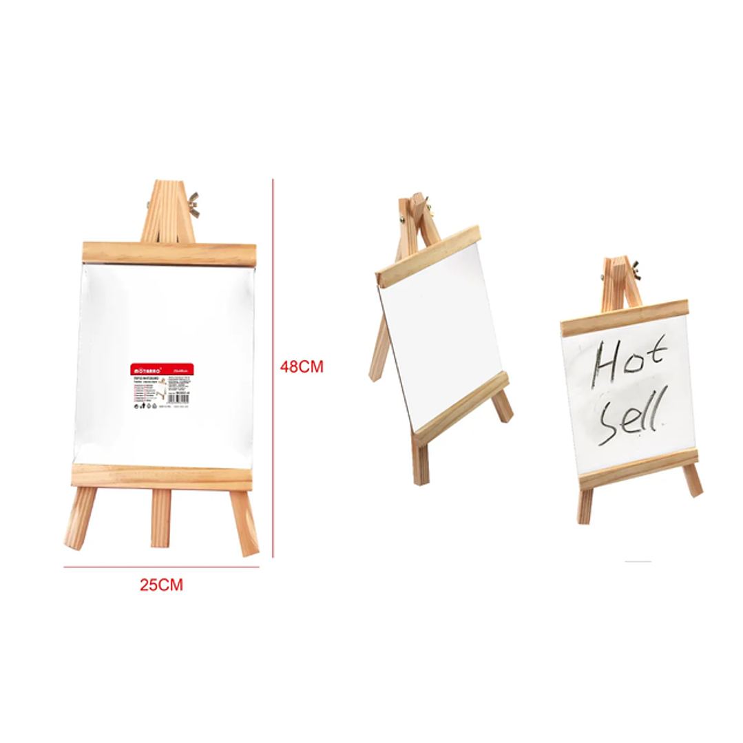 Pizarra Tripode Blanco 25x48cm 1
