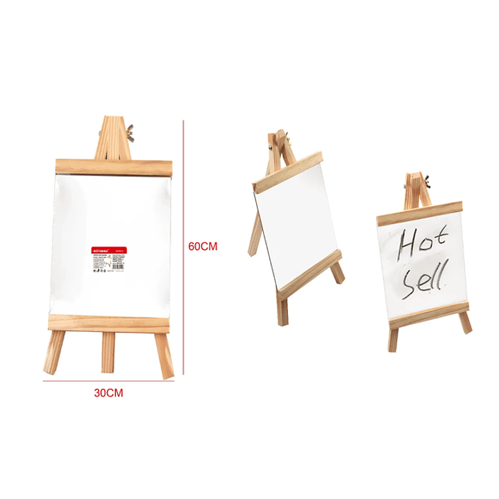 Pizarra Tripode Blanco 30x60cm 1