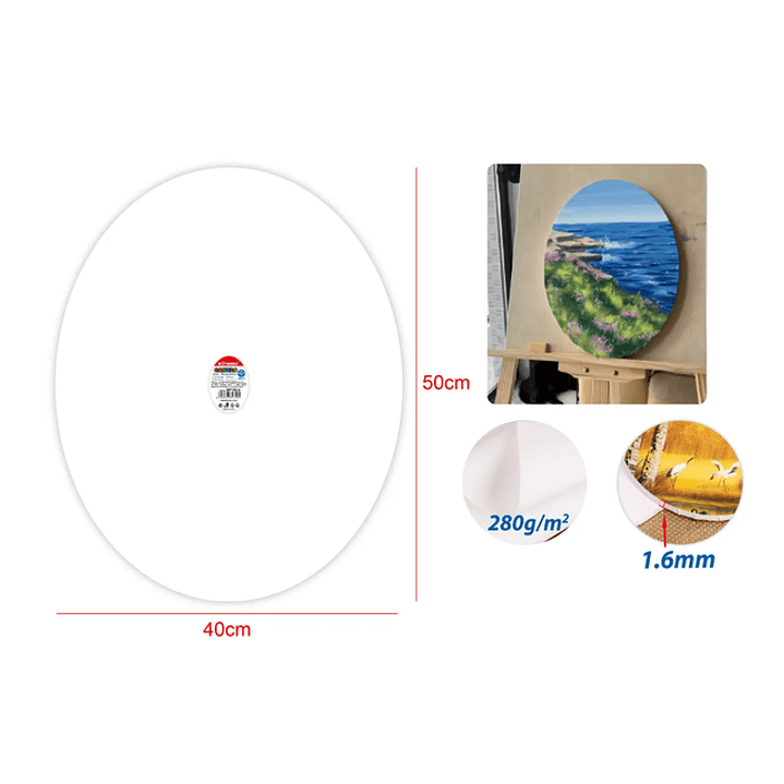 Lienzo Ovalado 4050Cm 1