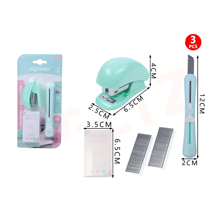 Kit Corchetera Verde 3pcs 1