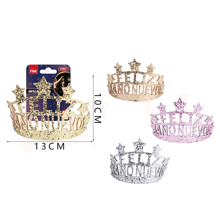 Cintillo de año nuevo brillante 1