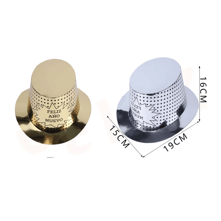 Gorro año Nuevo Dorado /Plateado 1