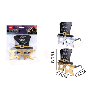 Lentes Frase Feliz Año Nuevo Estrella