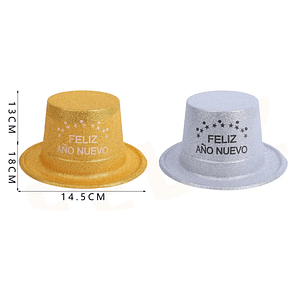 Gorro Feliz Año nuevo brillante