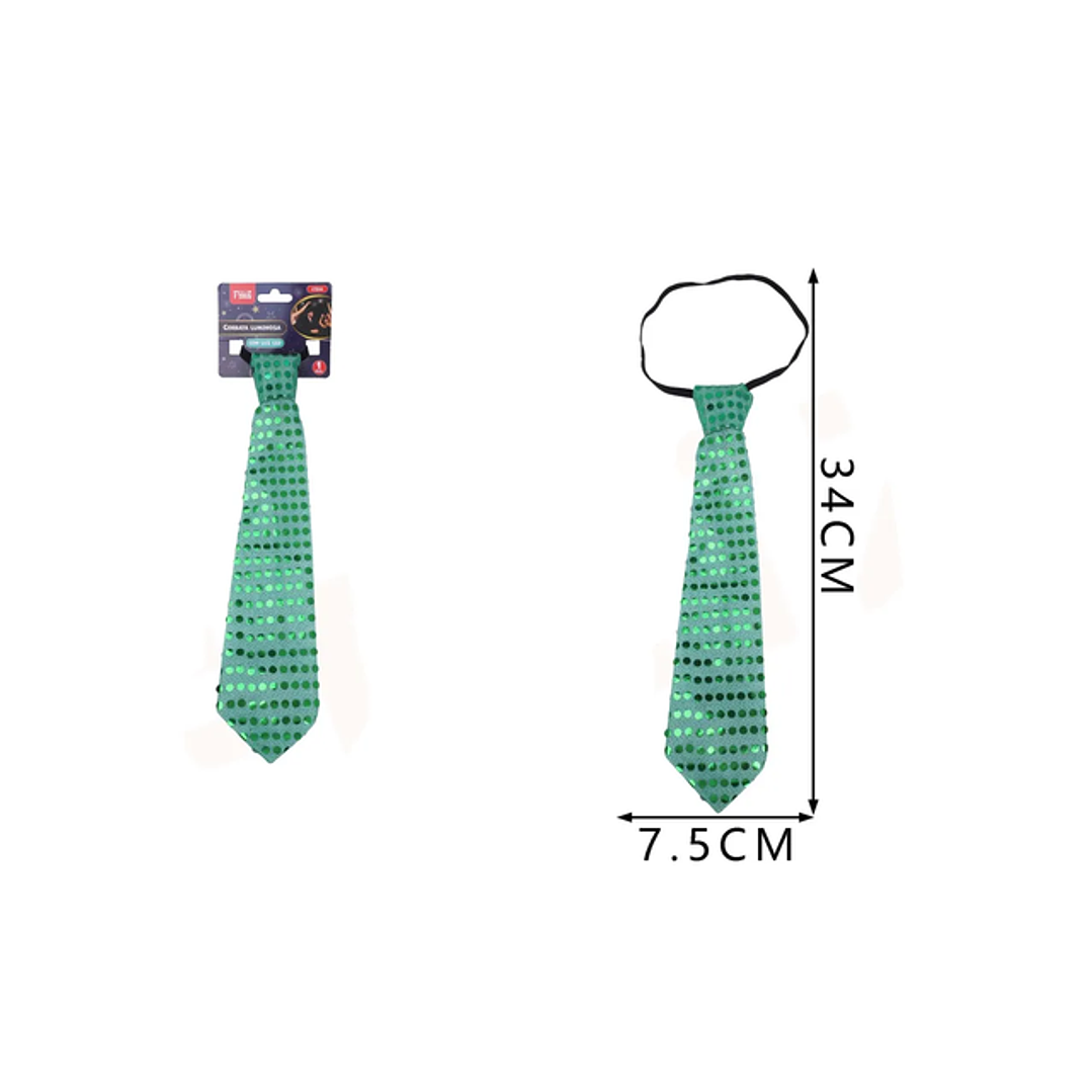 Corbata Verde con Luz 1