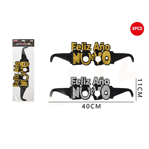 Lentes Feliz año Negro