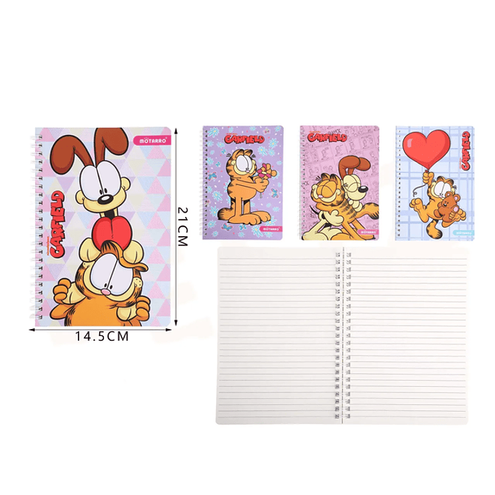Libreta Garfield 14.5x21cm A5 1