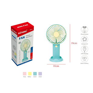 Ventilador Eléctrico de Mano Colores 19cm