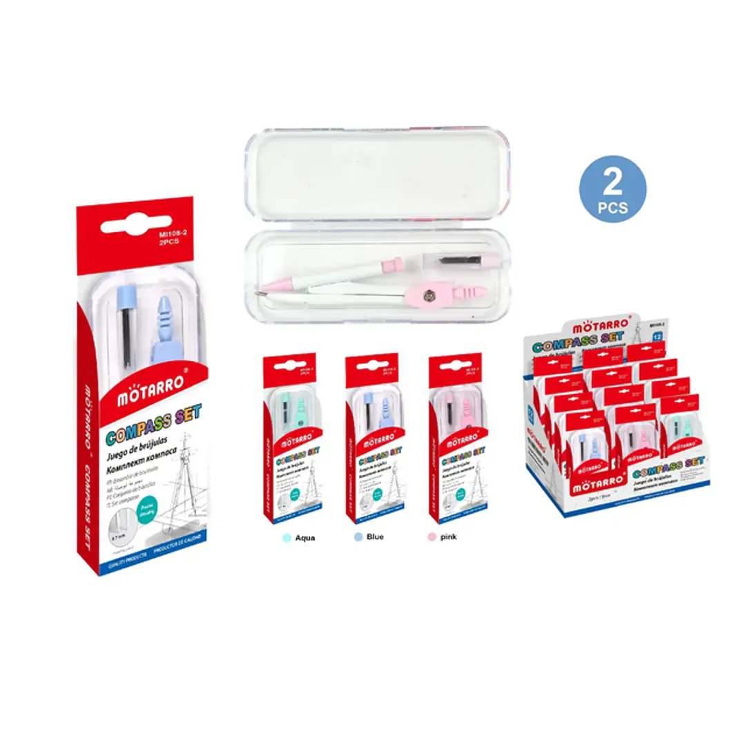 Set de Compás 2pcs 1
