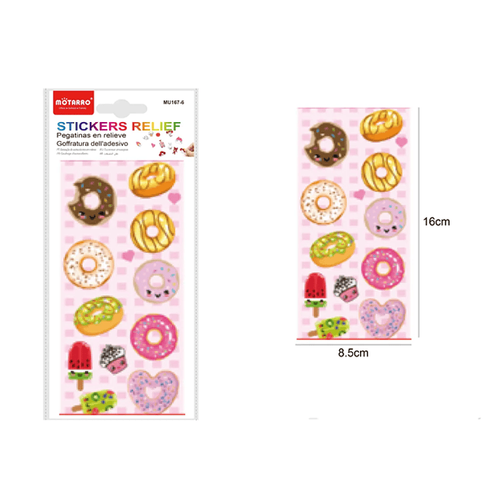 Stickers Relieve Donas 1
