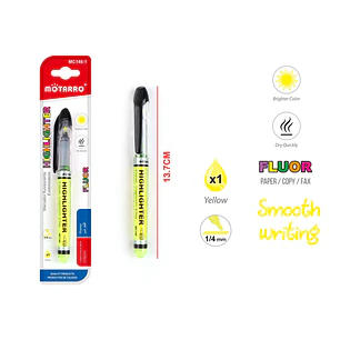 Marcador LÍquido Flúor Amarillo 13.7cm