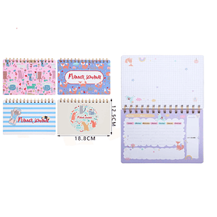 Planner Semanal Animales 50 Hojas