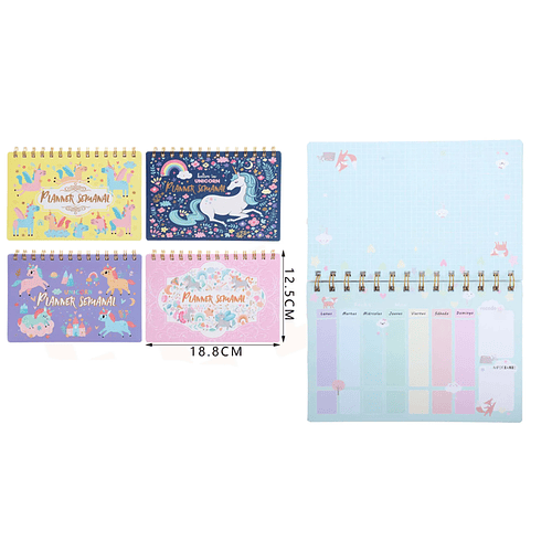 Planner Semanal Unicornio 50 Hojas