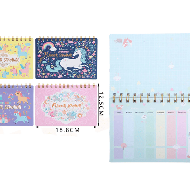 Planner Semanal Unicornio 50 Hojas 1
