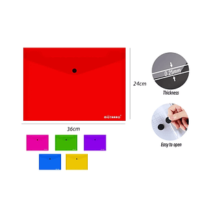 Carpeta sobre con Velcro Multicolor 36x24cm