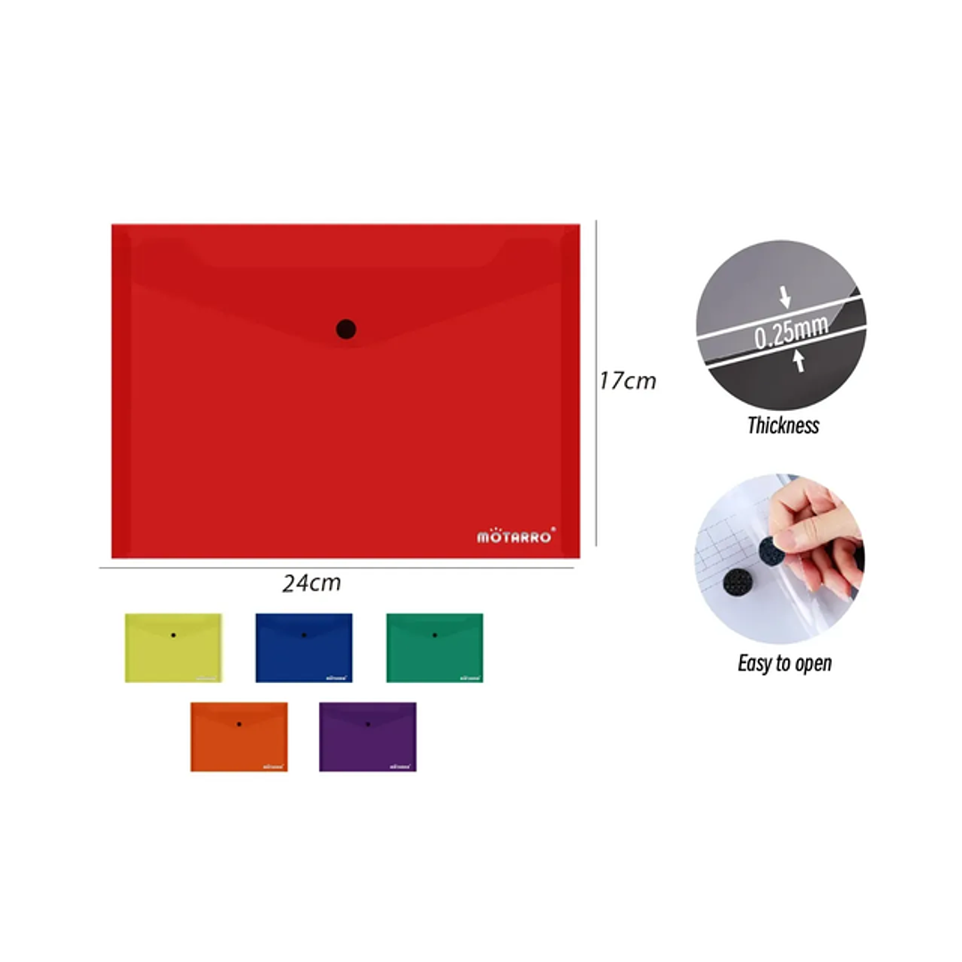 Carpeta sobre con Velcro Multicolor 24x17cm 1