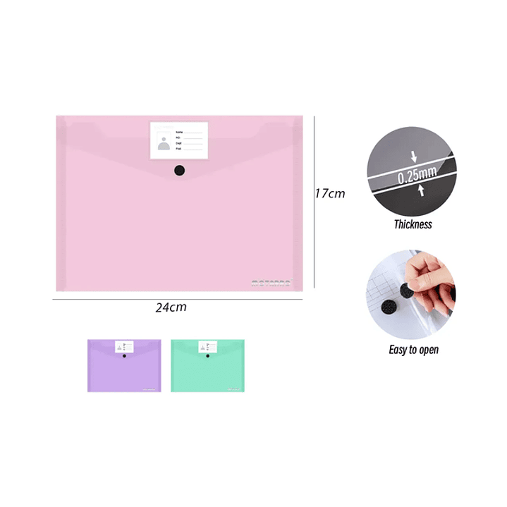 Carpeta C/Velcro ID Multicolor A5 1