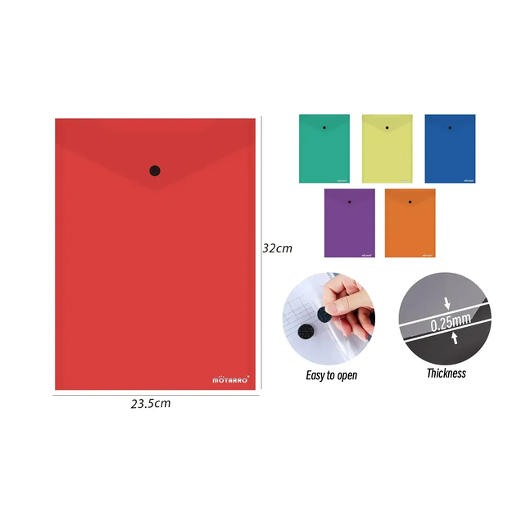 Carpeta C/Velcro Multicolor V A4 1