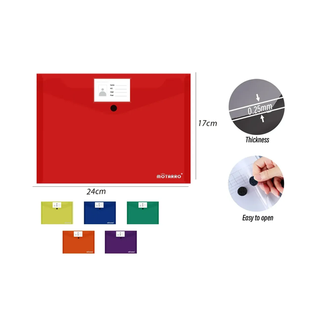 Carpeta C/Velcro ID Multicolor A5 1