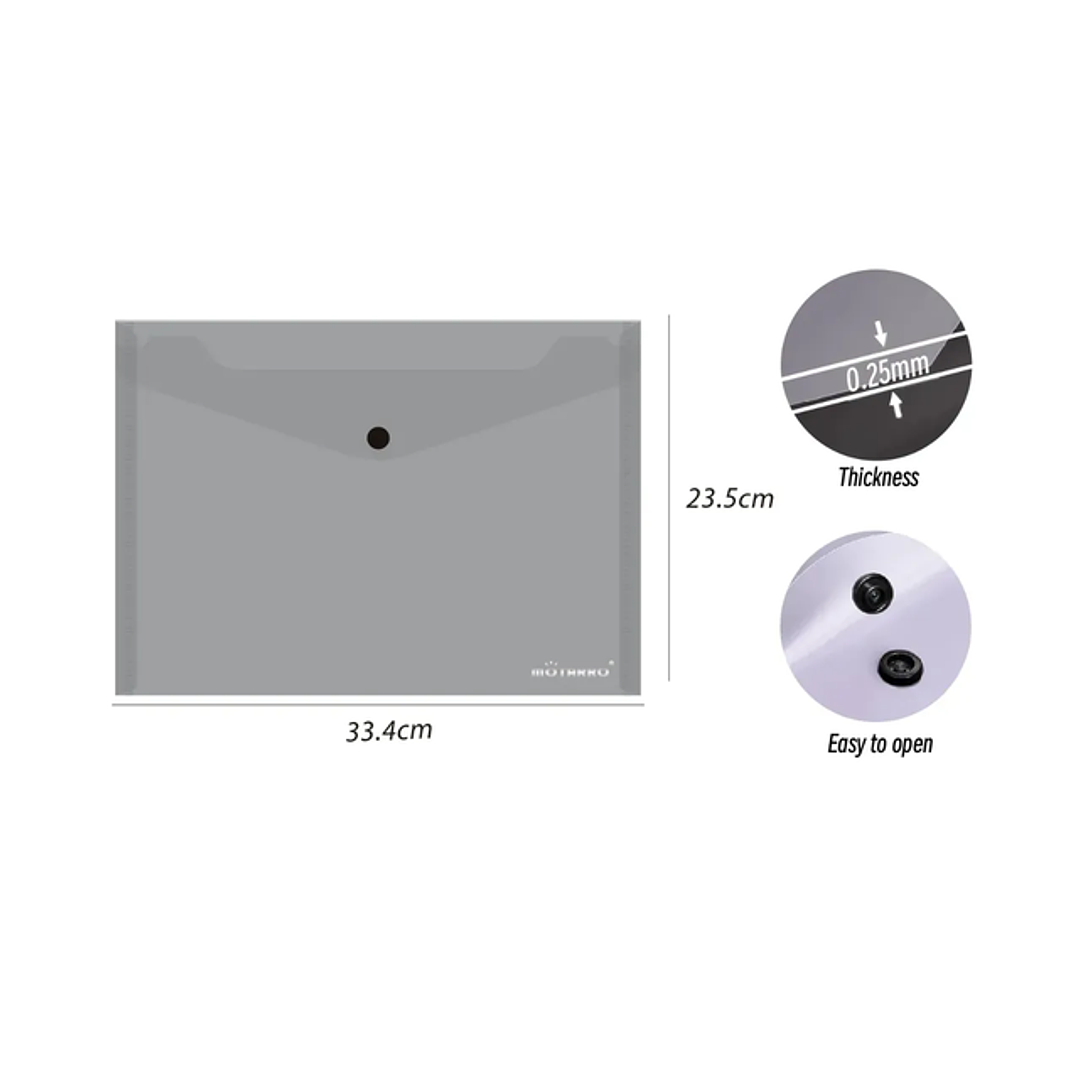 Carpeta Sobre Con Boton Gris 334X235Cm 1