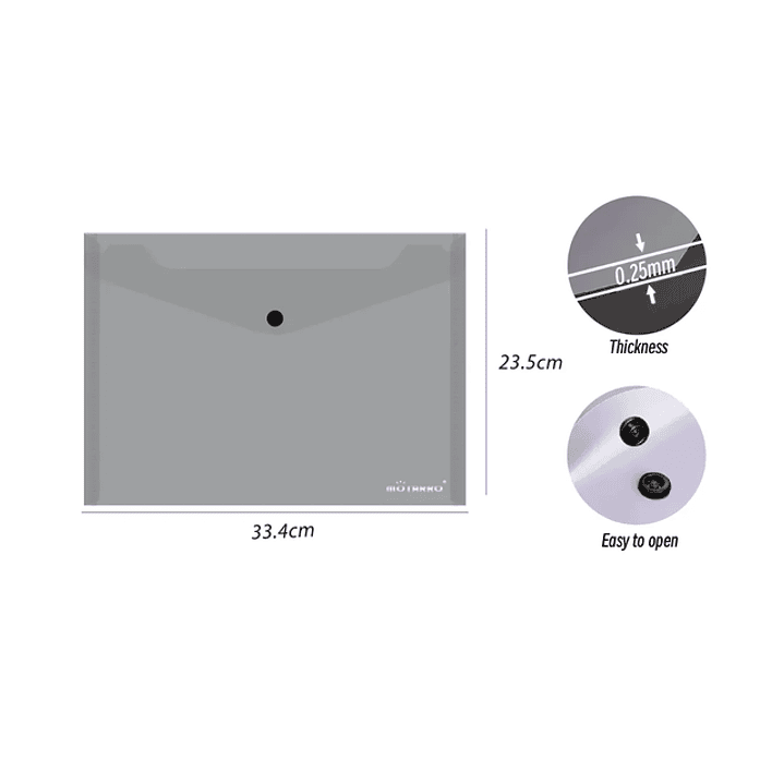 Carpeta Sobre Con Boton Gris 334X235Cm 1