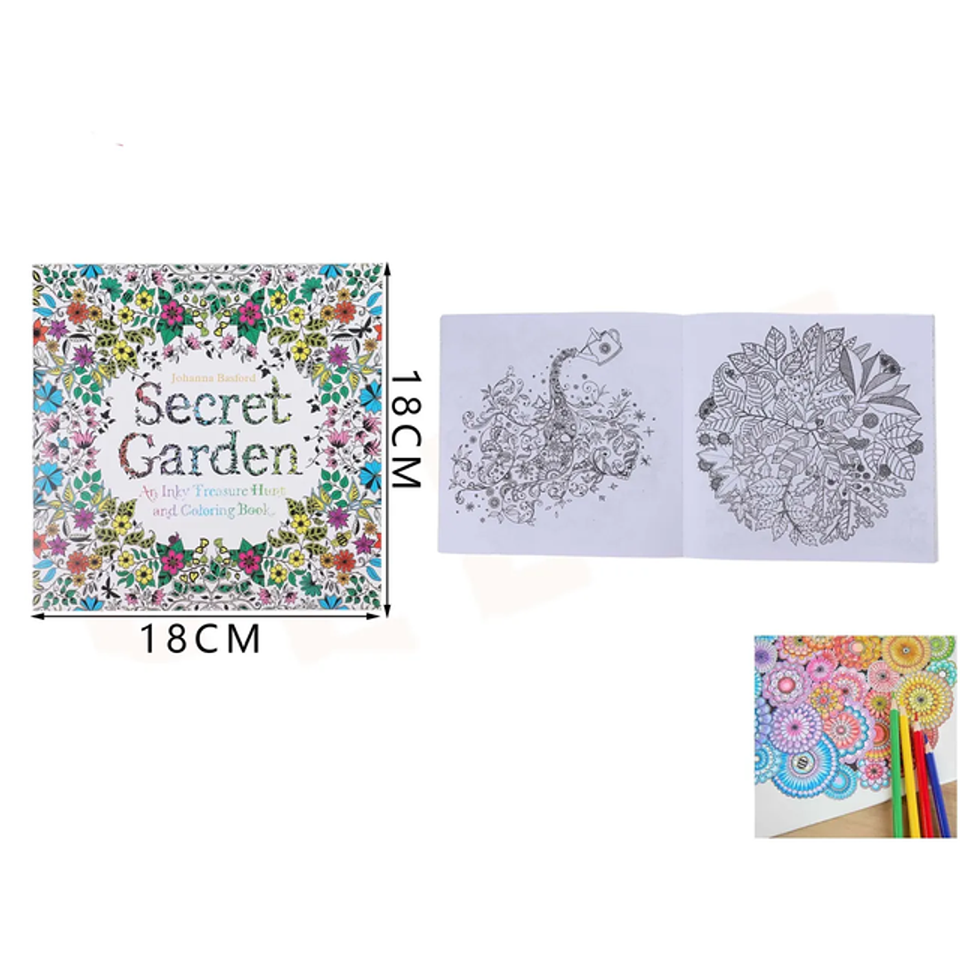 Libro Mandala Para Pintar Secret Garden 24Hojas 1