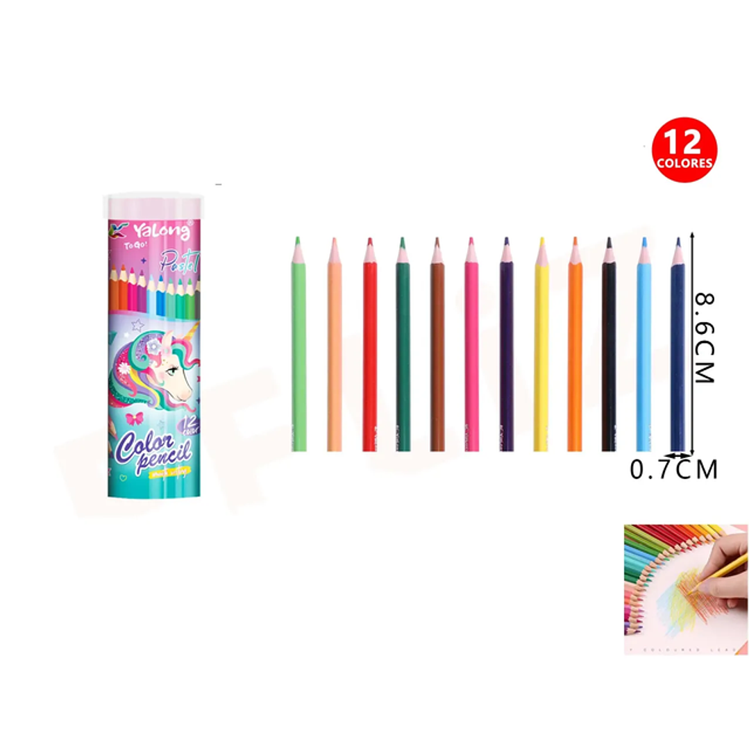 Lapices de Colores Unicornio 12pcs 1