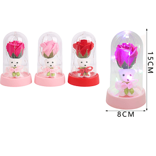 Oso encapsulado 15cm con luz