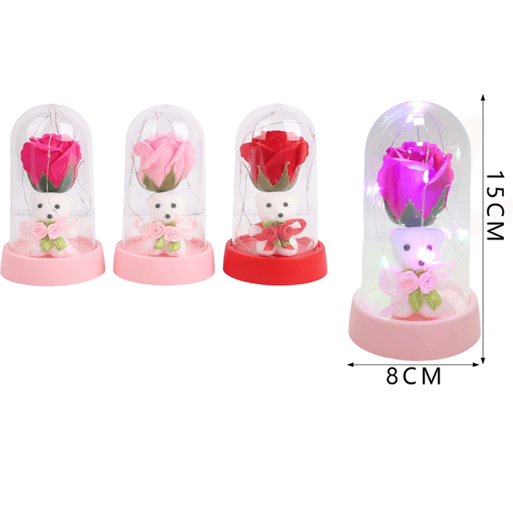 Oso encapsulado 15cm con luz 1